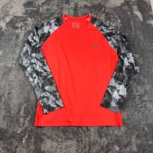Bass Dash Long Sleeve Camo Red UPF 50 Shirt Men's XL Stretch Fishing NWT